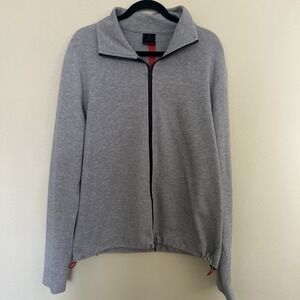 Bogner Men's Fire+Ice Cotton Full Zip Long Sleeve Sweater Size L Gray